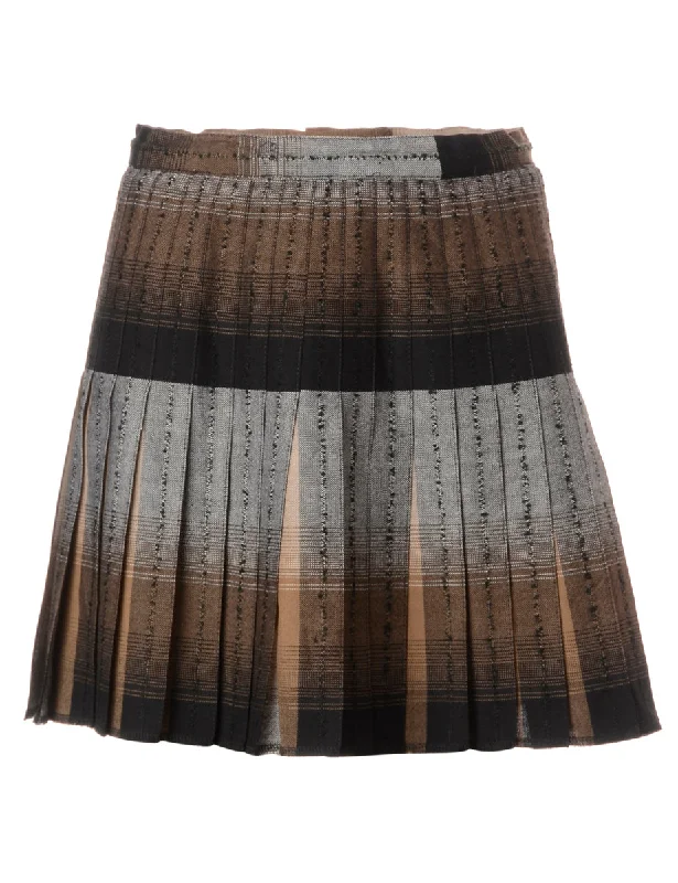 Label Alexa Pleated Mini Skirt