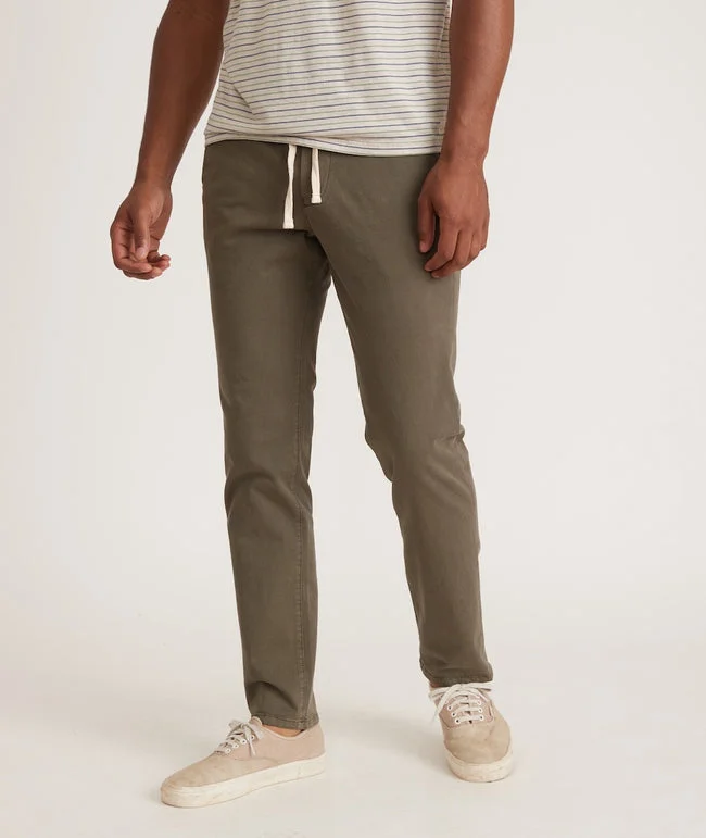 Marine Layer Saturday Pant Slim Fit in Olive Night