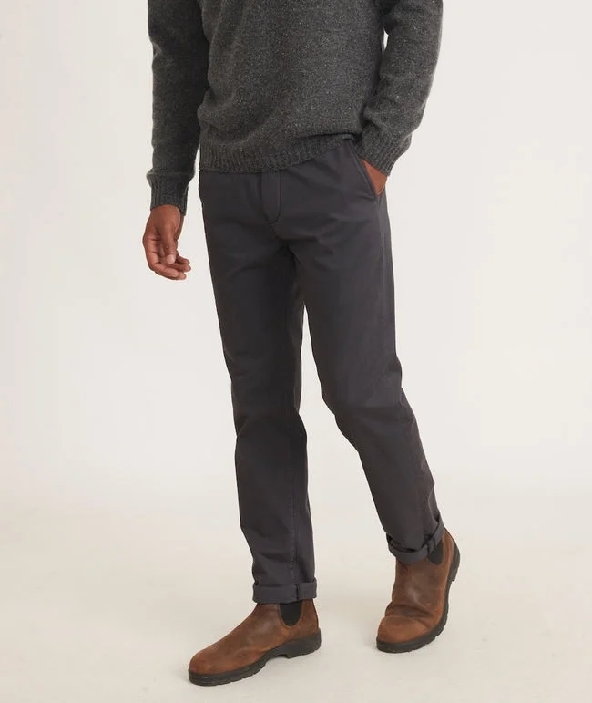 Marine Layer Saturday Pant Slim Fit in Washed Black