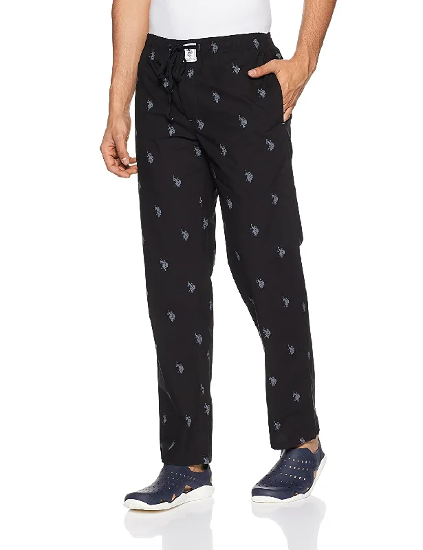 US Polo Black Pyjama Lower Night wear for Men