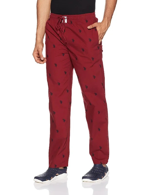 US Polo Maroon Pyjama Lower Night wear for Men