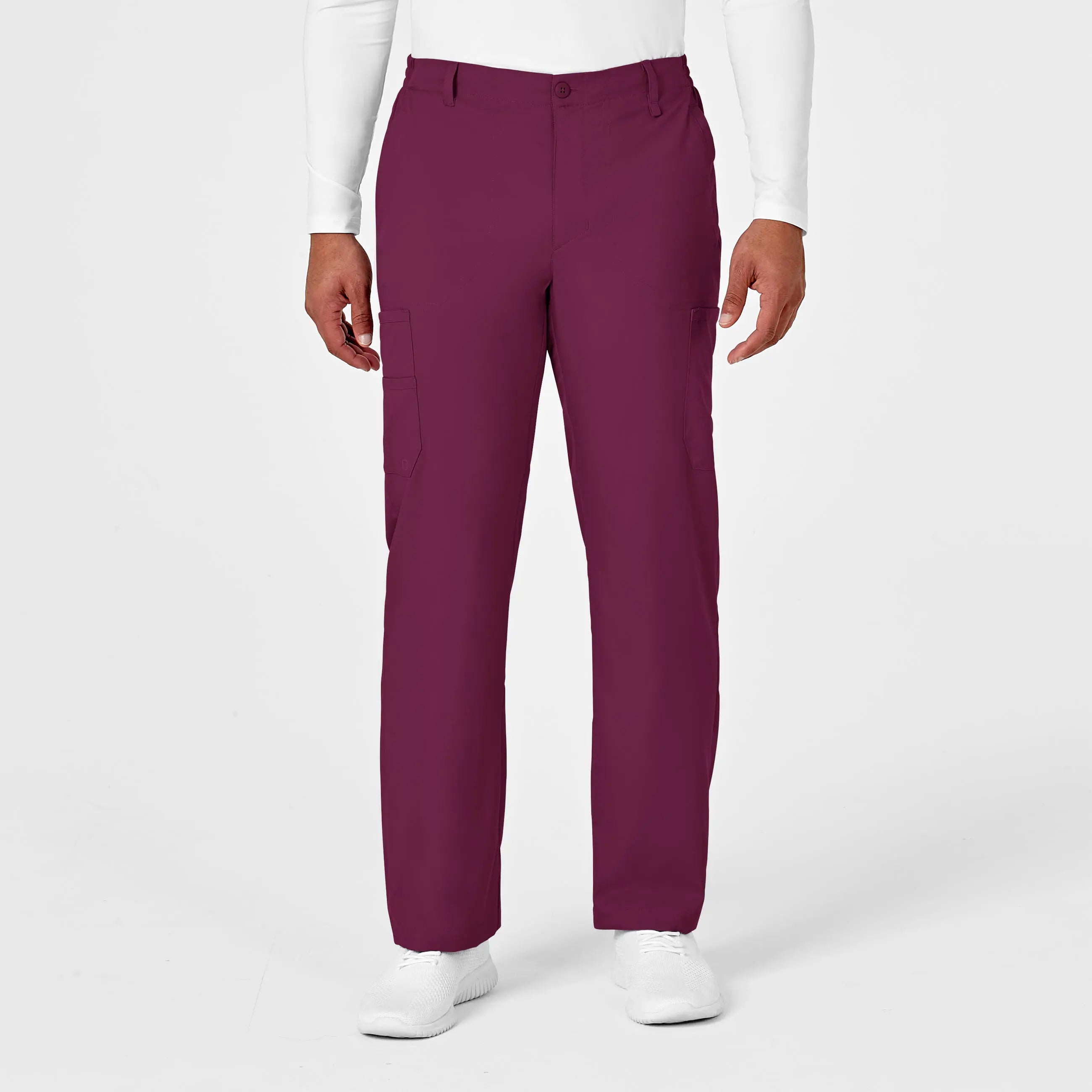 Wink Men's PRO Cargo Scrub Pant - Wine