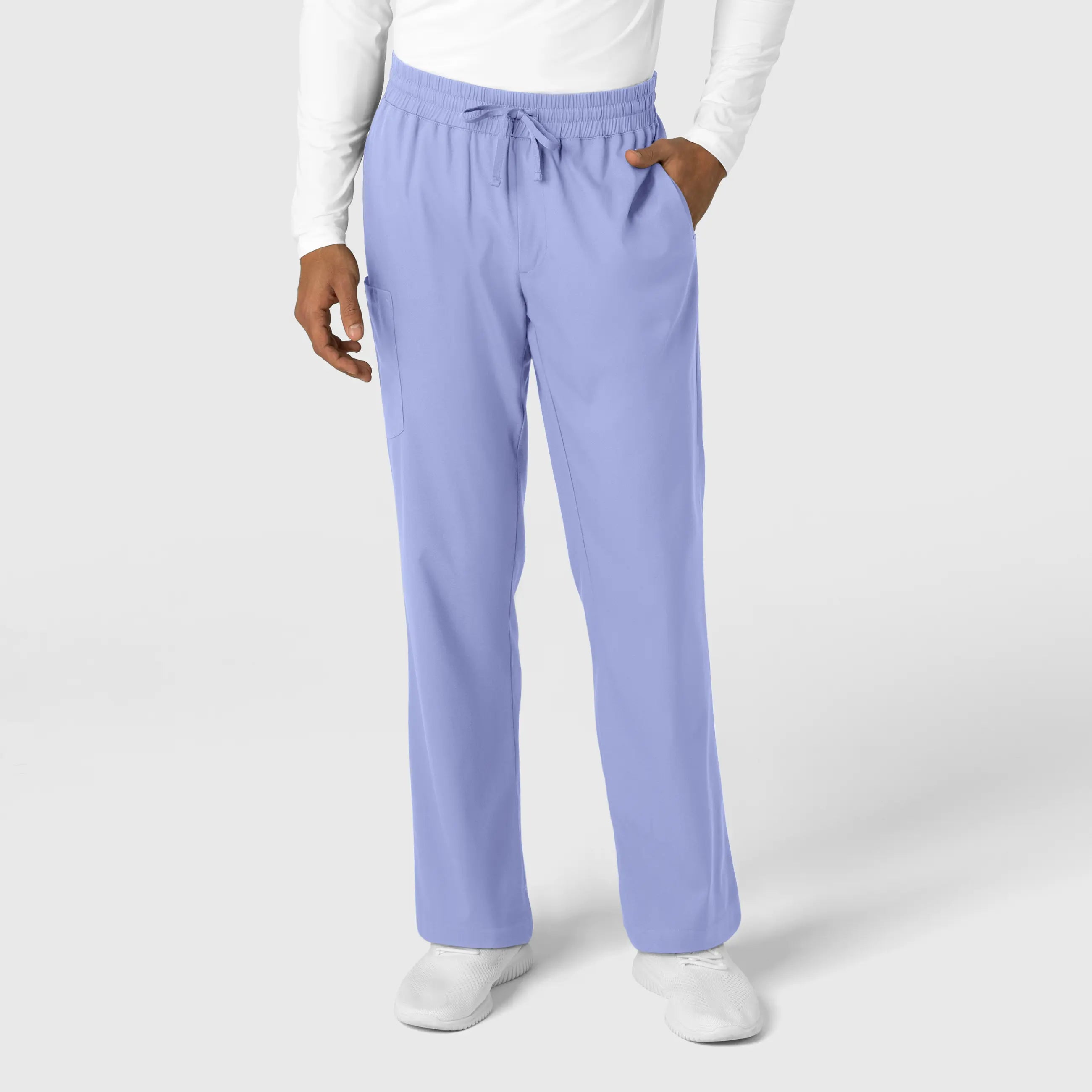 Wink Men's Straight Leg Scrub Pant - Ceil Blue