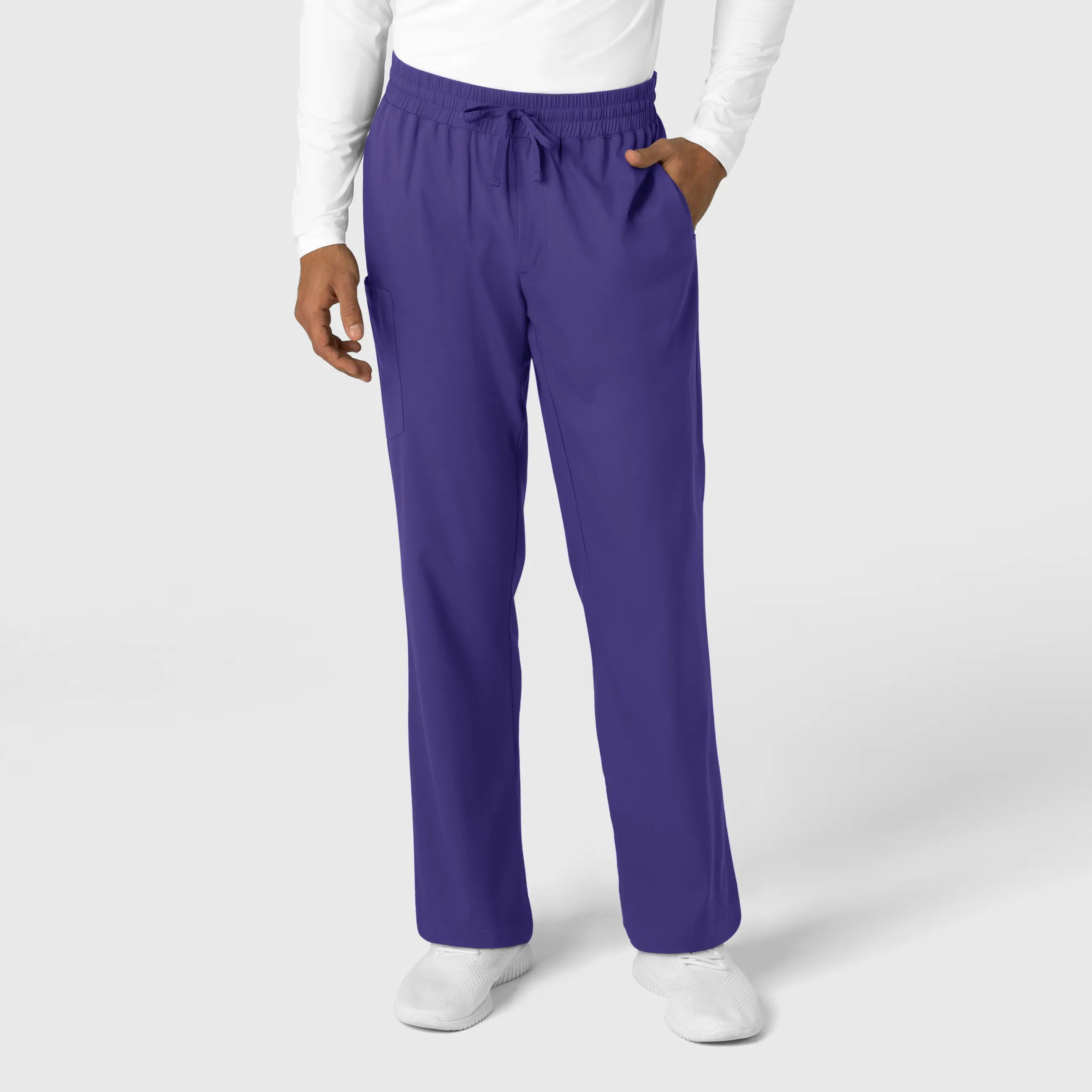 Wink Men's Straight Leg Scrub Pant - Grape