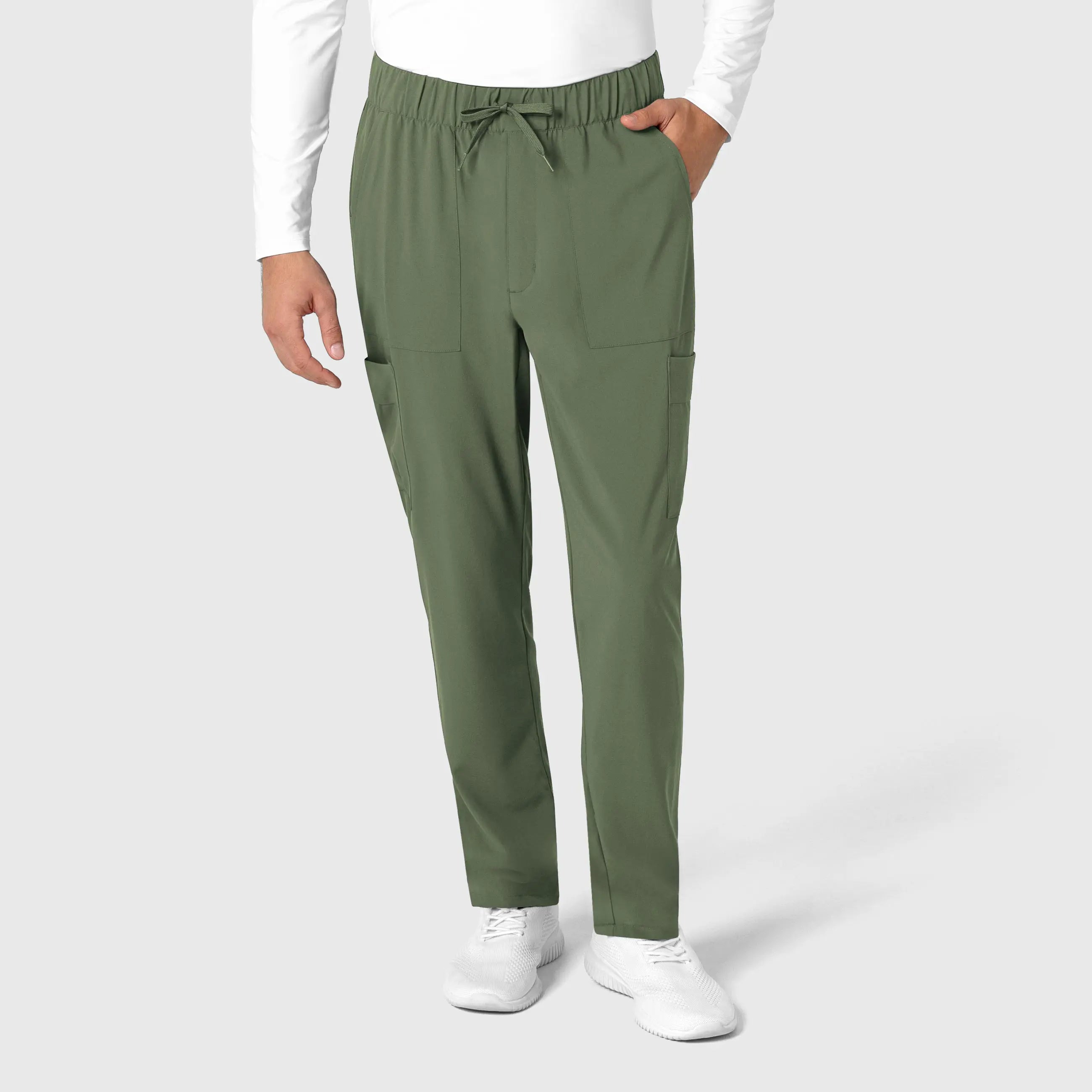 Wink Men's Tapered Scrub Pant - Olive