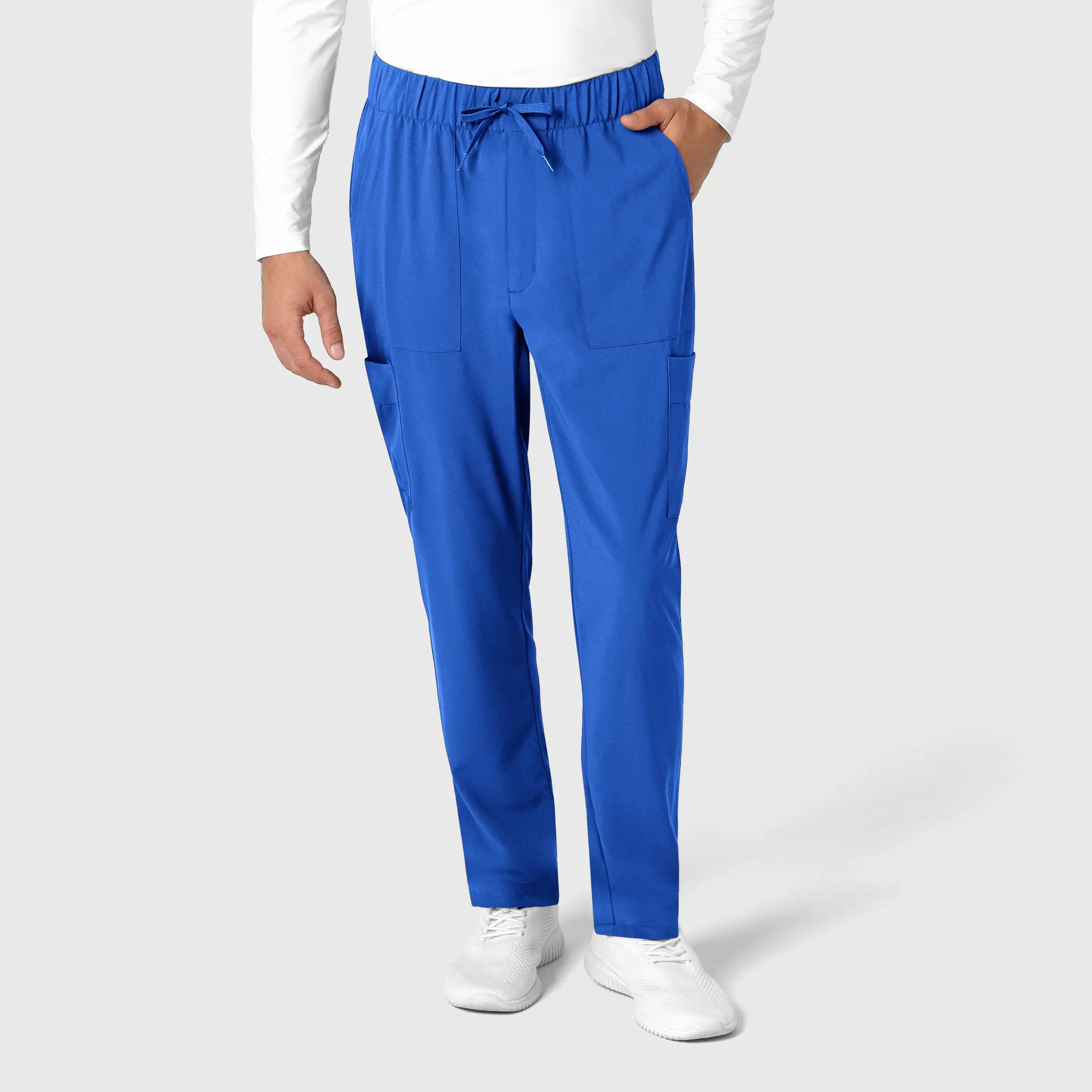 Wink Men's Tapered Scrub Pant - Royal Blue