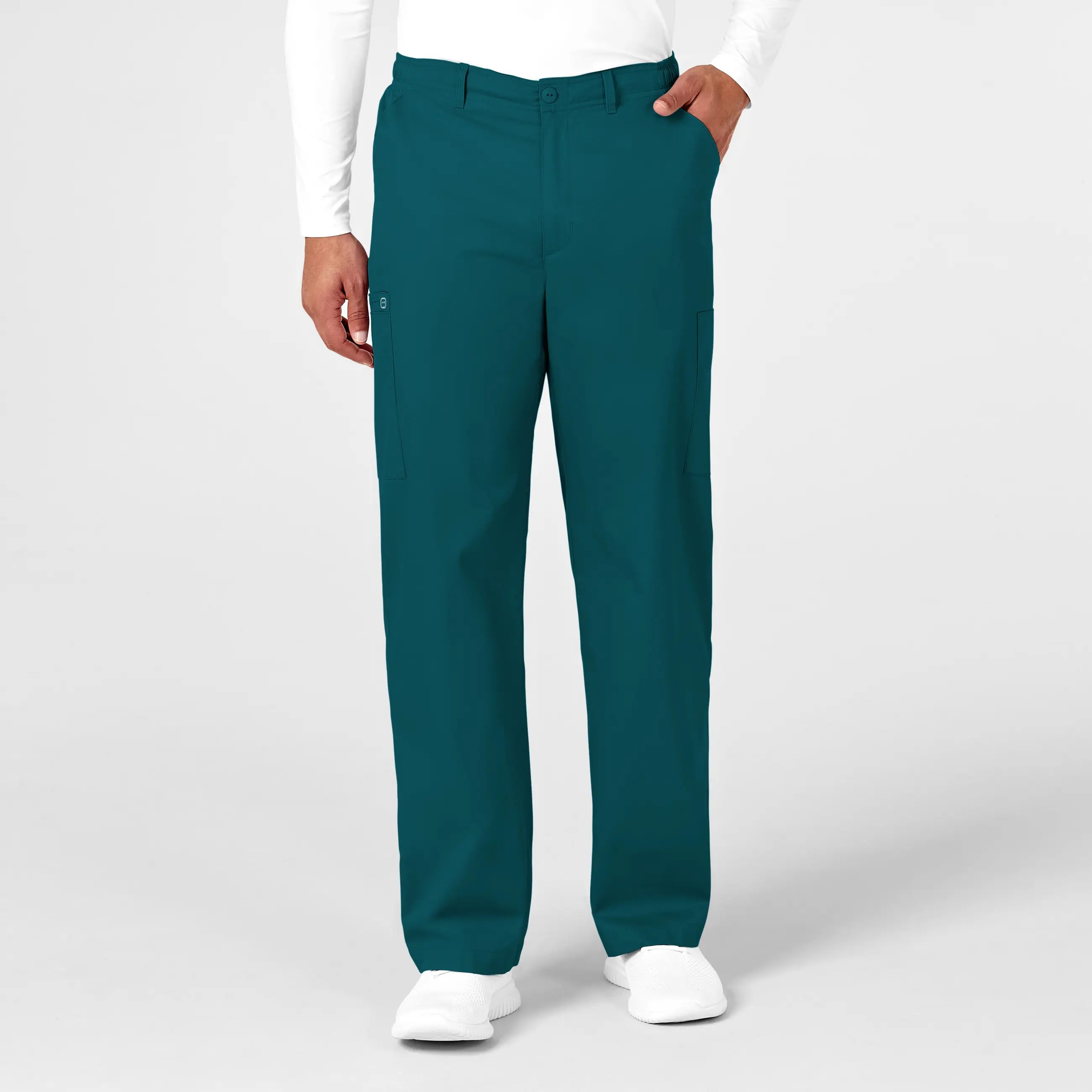 Wink Men's WonderWORK Cargo Scrub Pant - Caribbean Blue