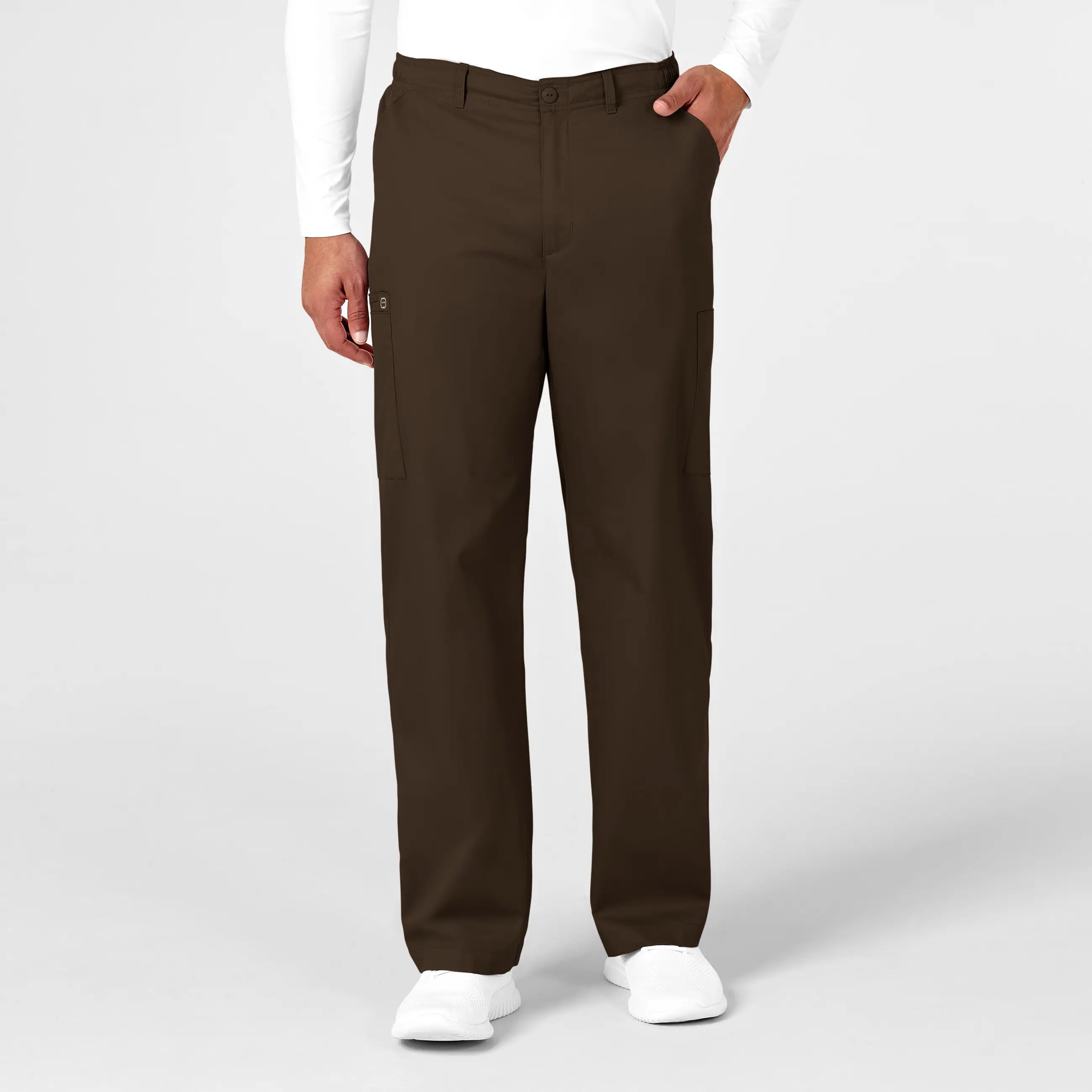 Wink Men's WonderWORK Cargo Scrub Pant - Chocolate