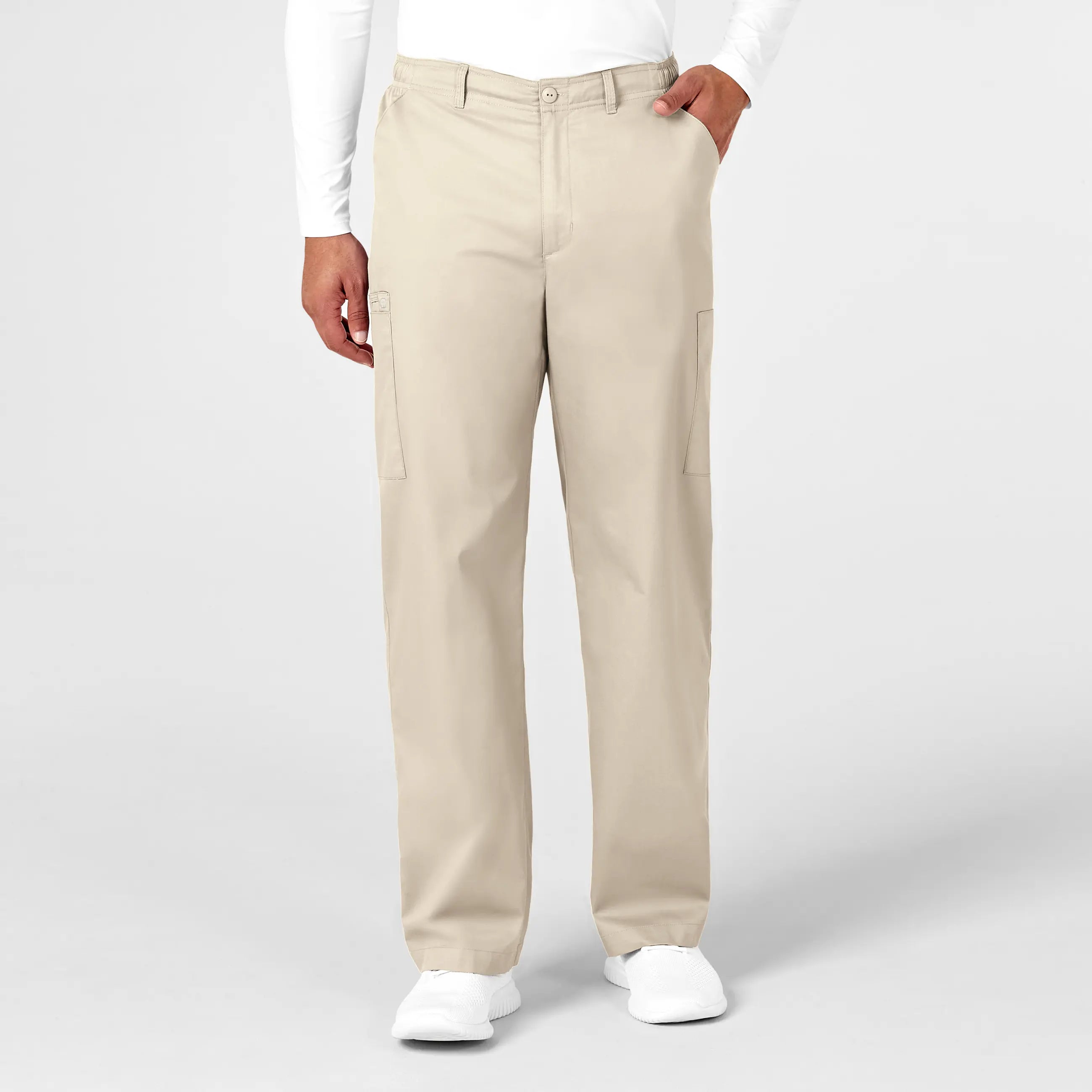 Wink Men's WonderWORK Cargo Scrub Pant - Khaki