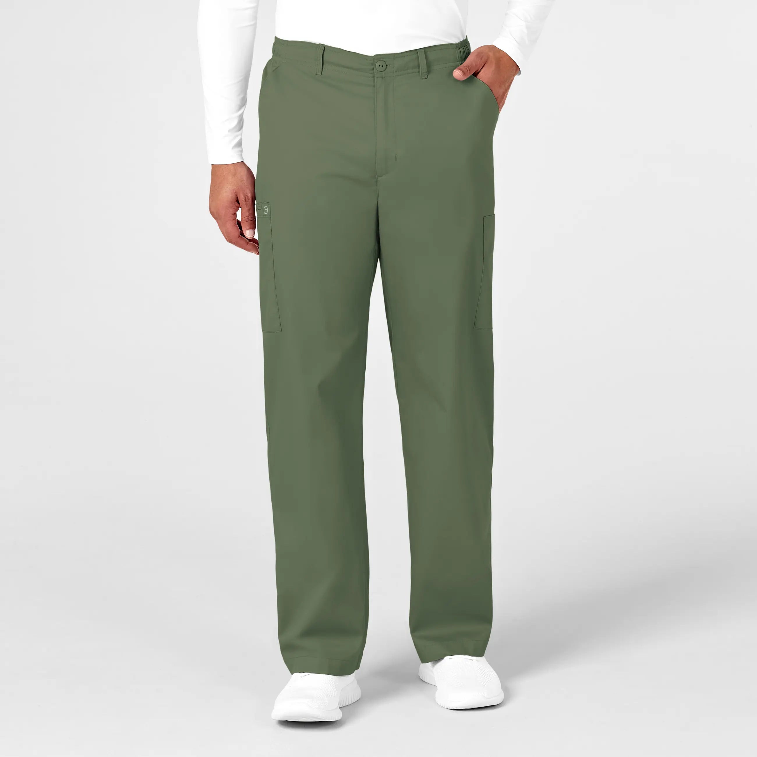 Wink Men's WonderWORK Cargo Scrub Pant - Olive