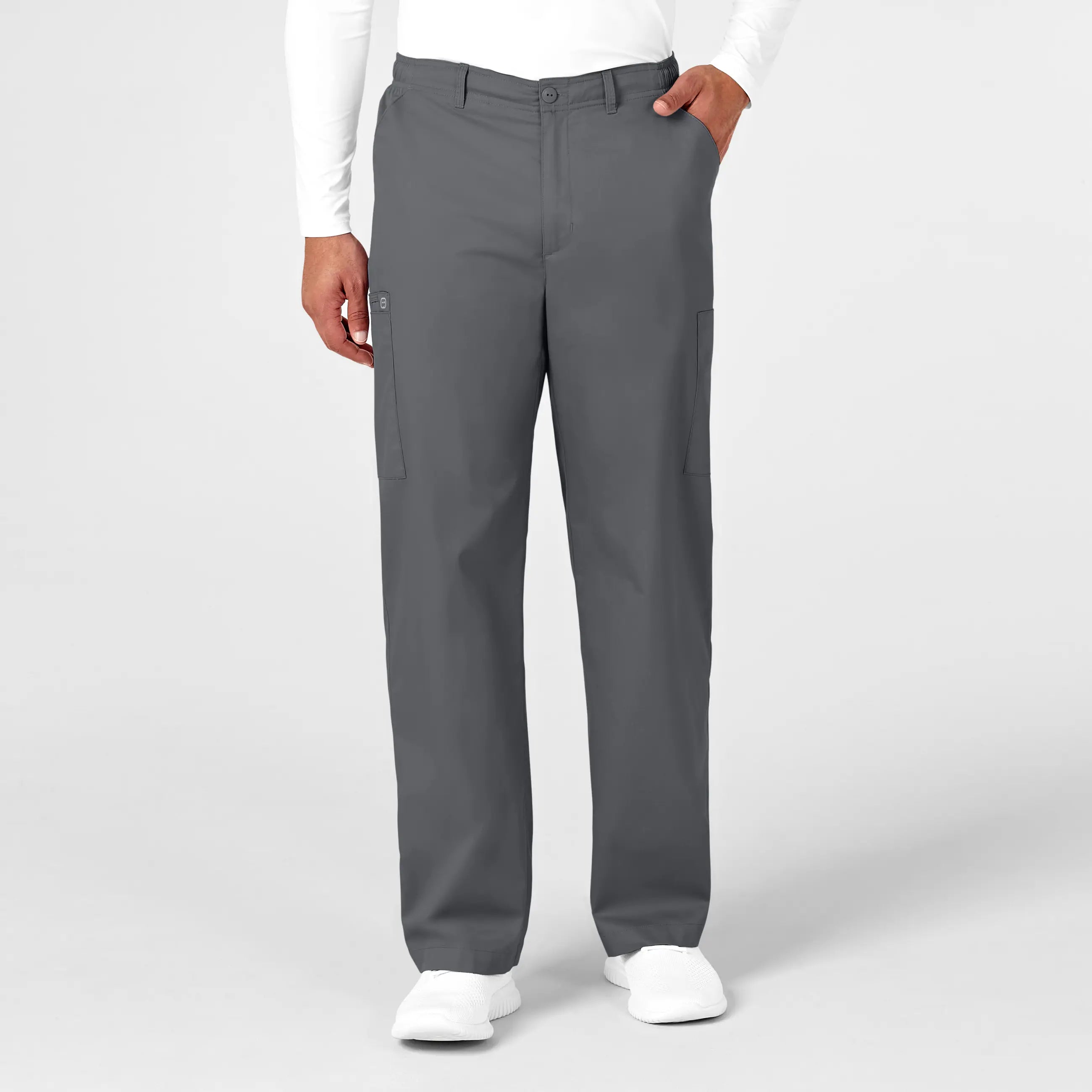 Wink Men's WonderWORK Cargo Scrub Pant - Pewter