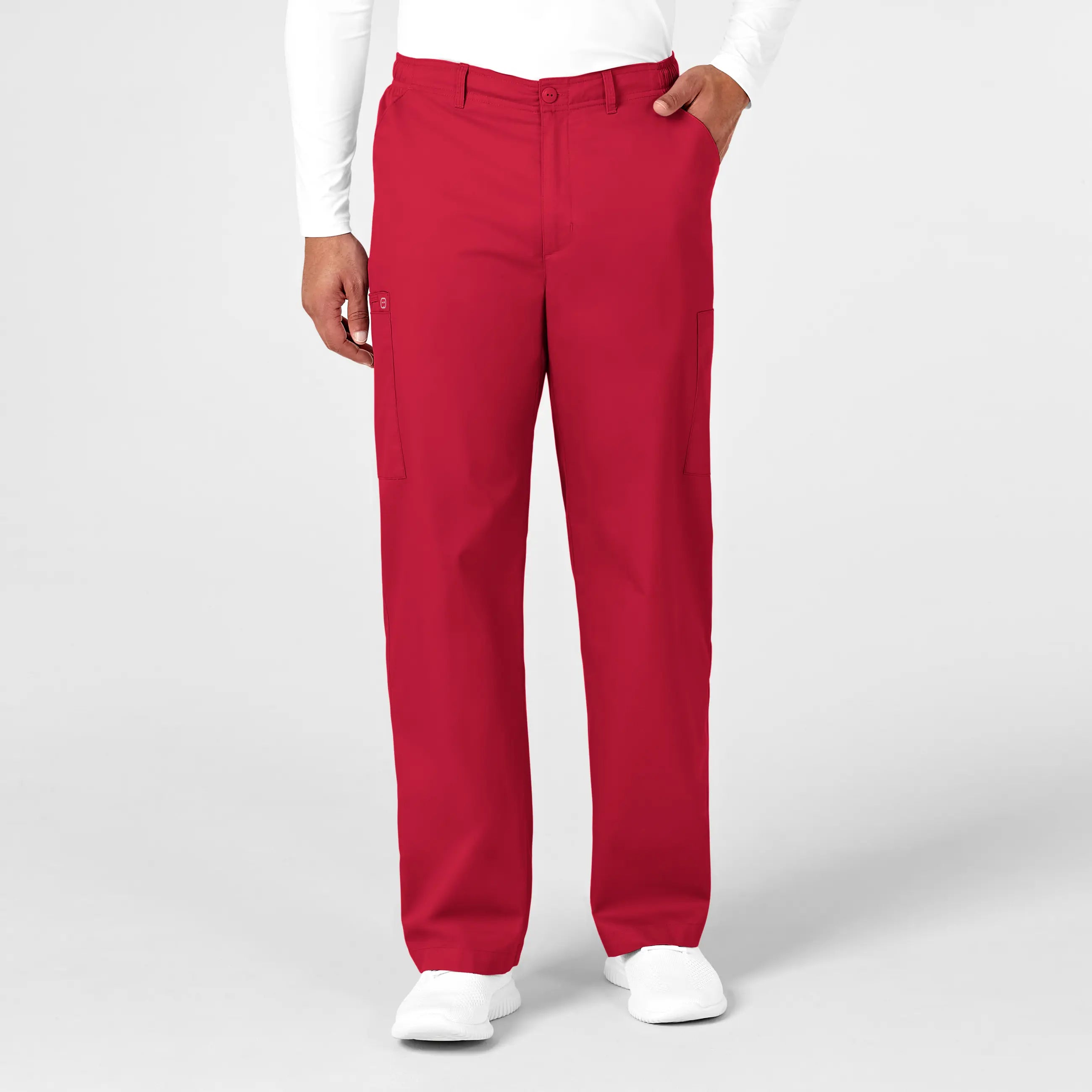 Wink Men's WonderWORK Cargo Scrub Pant - Red