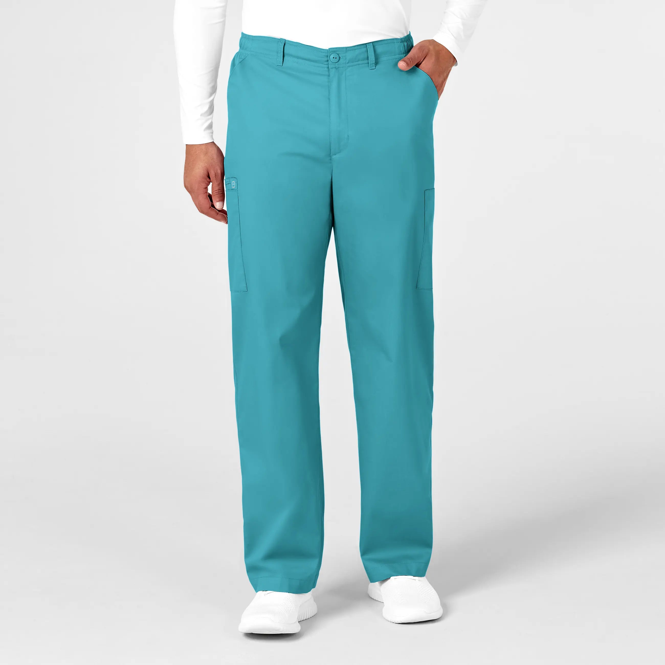 Wink Men's WonderWORK Cargo Scrub Pant - Teal