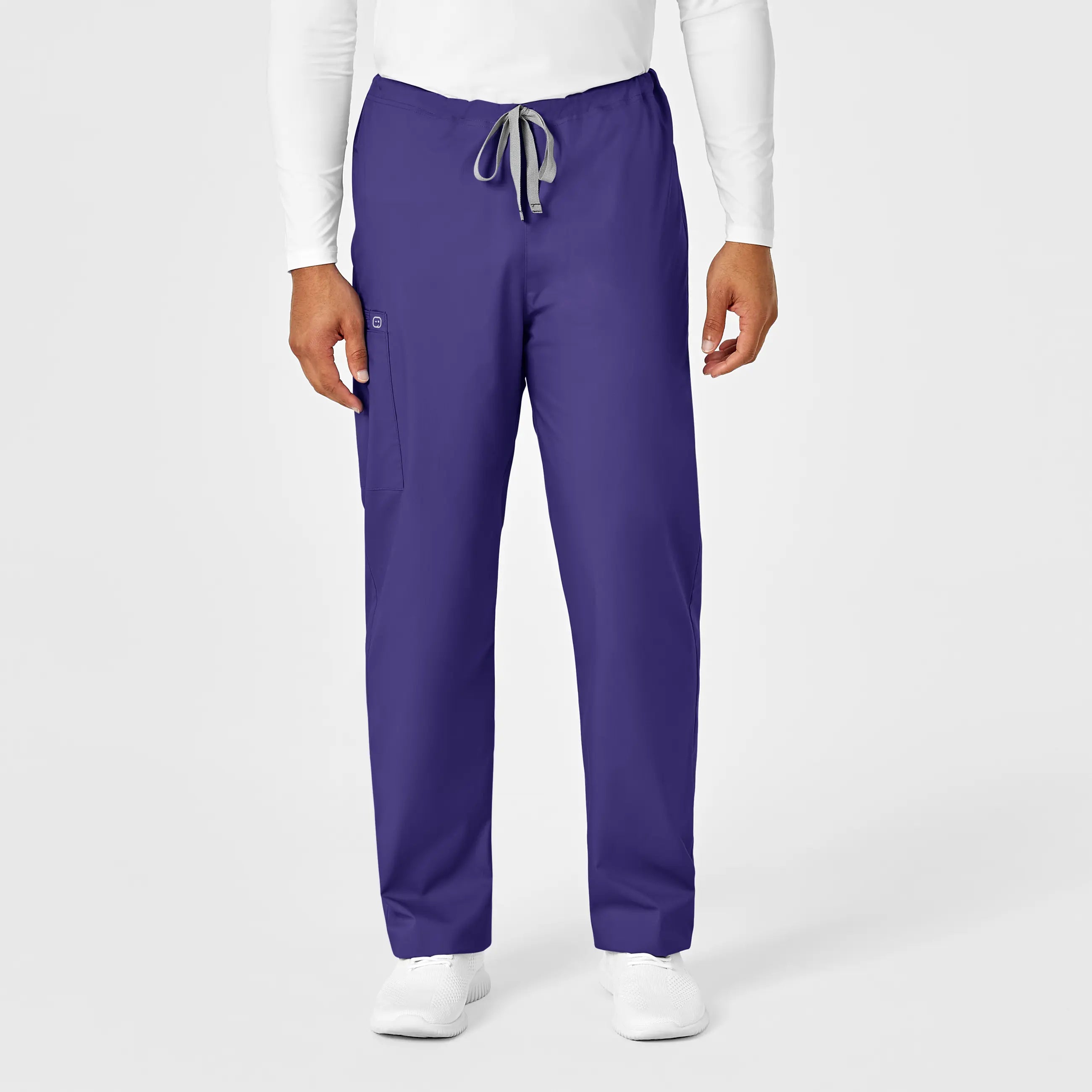 Wink Unisex Drawstring Cargo Scrub Pant - Grape